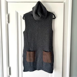 Jil Sander Cashmere and Suede Tunic